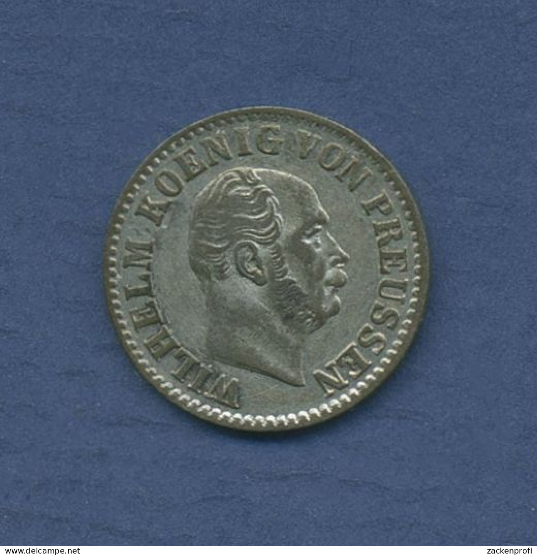 Preußen 1/2 Silbergroschen 1870 B, König Wilhelm I., J 88, Ss-vz (m6148) - Piccole Monete & Altre Suddivisioni