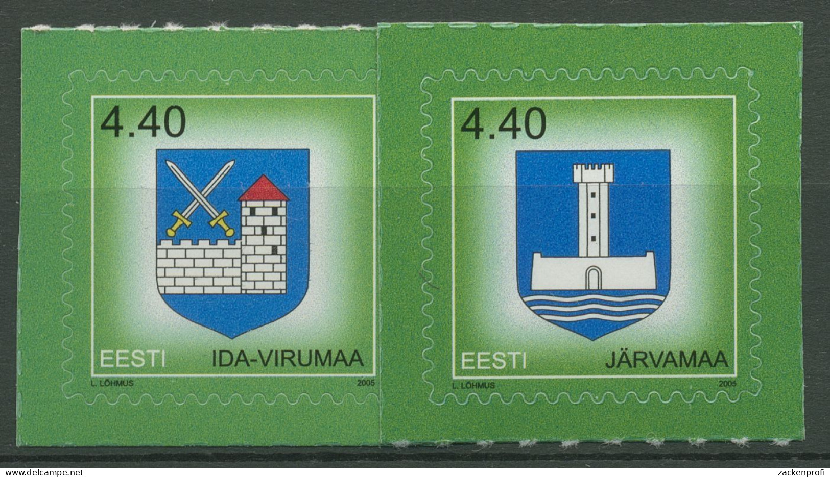 Estland 2005 Wappen Der Bezirke 507/08 Postfrisch - Estonia