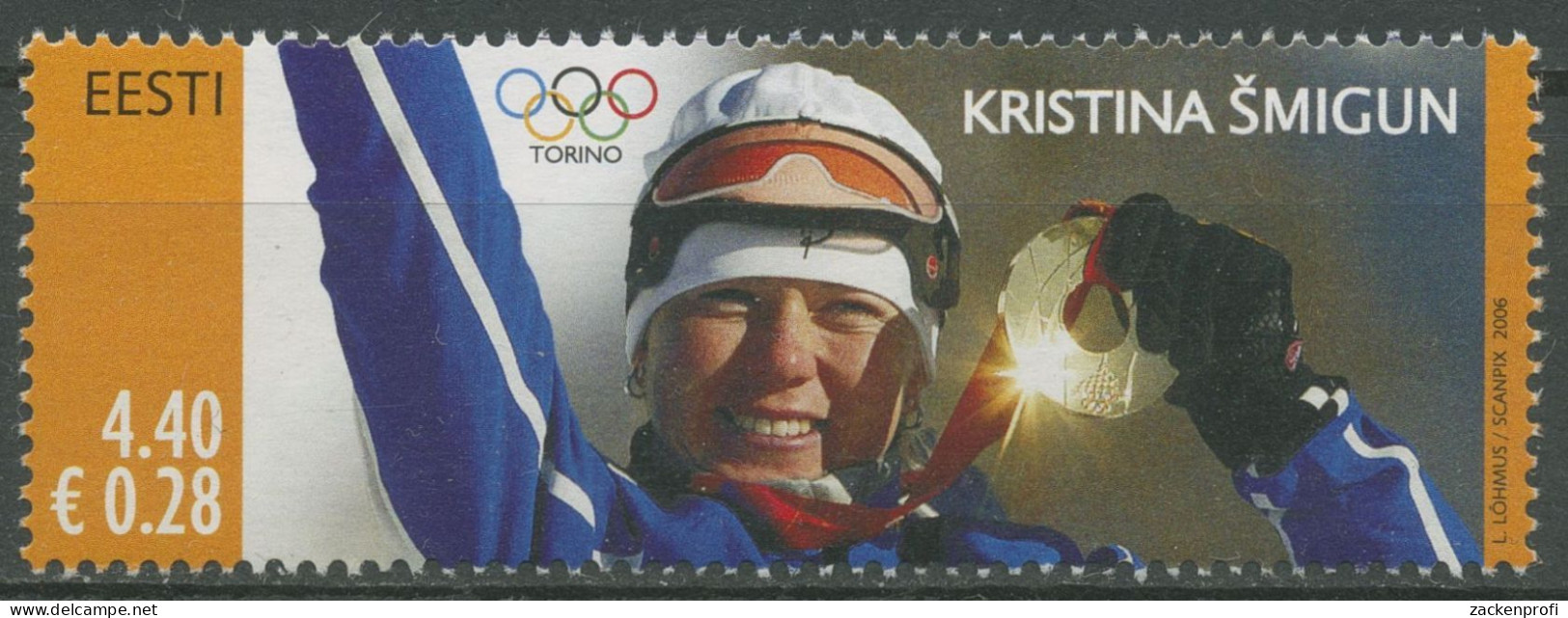 Estland 2006 Olympia Turin Medaillengewinnerin Kristina Smigun 548 Postfrisch - Estonie