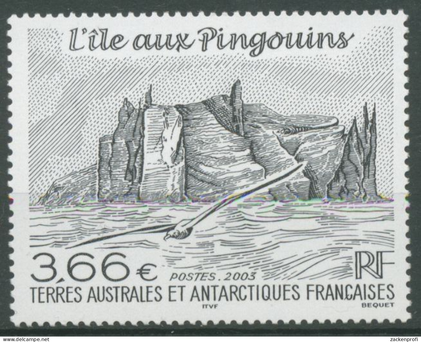 Franz. Antarktis 2003 'île Aux Pingouins Inselansicht Sturmvogel 514 Postfrisch - Unused Stamps