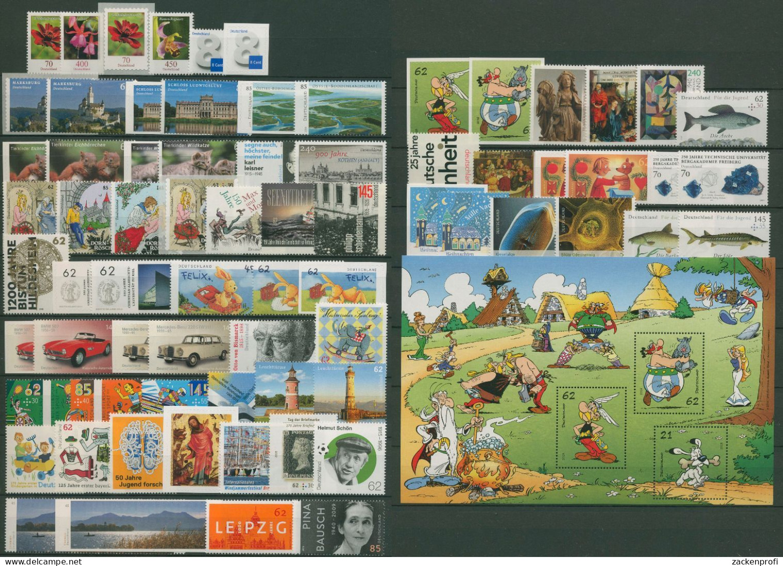 Bund 2015 Jahrgang Komplett (3122/98, Block 80) Postfrisch (SG61254) - Unused Stamps