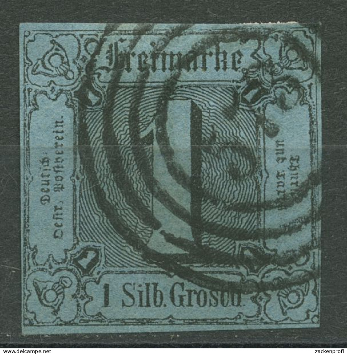 Thurn Und Taxis 1853 1 Sgr. 11 B Mit Nr.-Stpl. 573 PREUSS. BAHNPOST - Andere & Zonder Classificatie