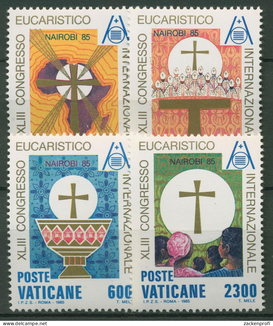 Vatikan 1985 Eucharistischer Kongress Nairobi 876/79 Postfrisch - Unused Stamps