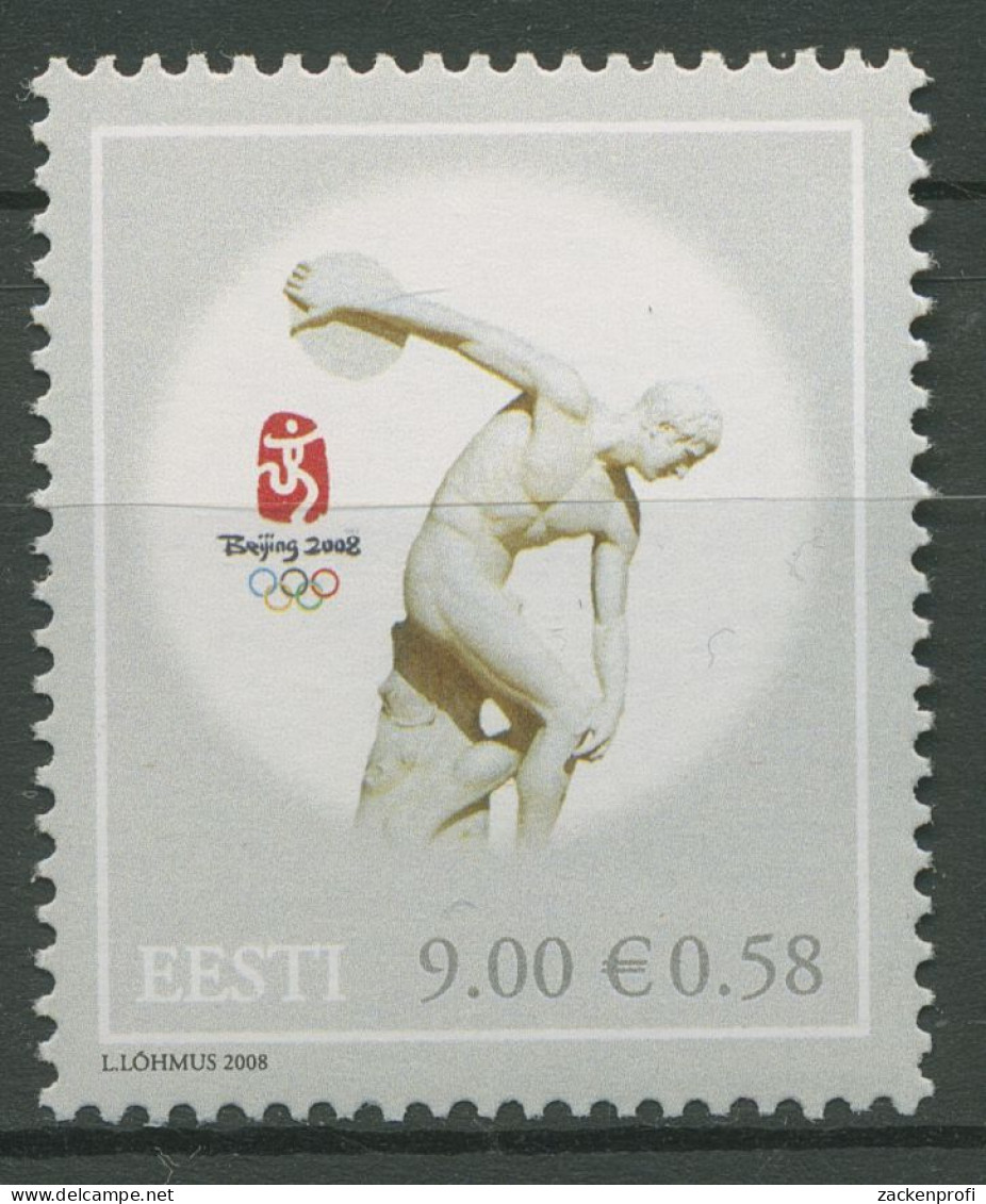 Estland 2008 Olympische Sommerspiele Peking 620 Postfrisch - Estland