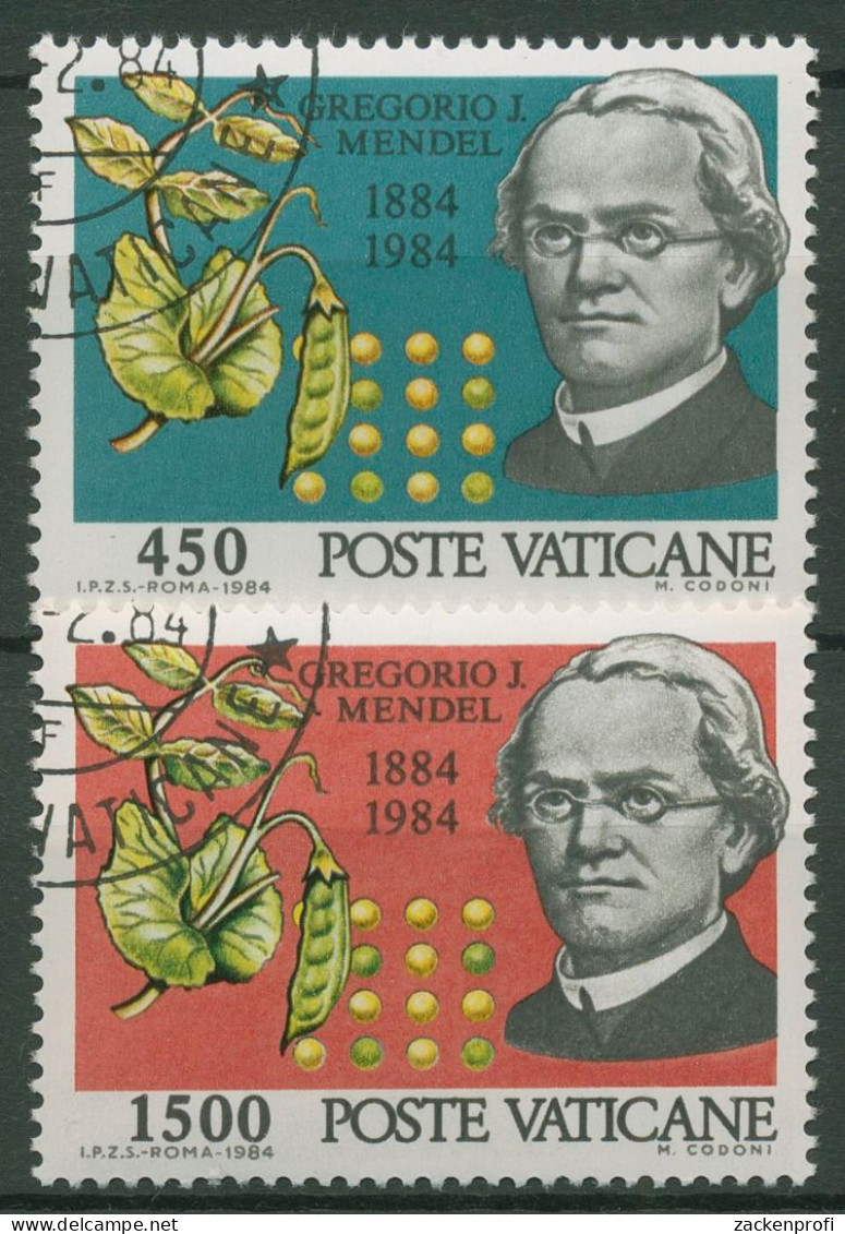 Vatikan 1984 Naturforscher Gregor Mendel 844/45 Gestempelt - Gebruikt
