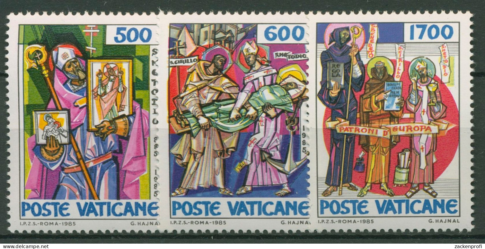 Vatikan 1985 Heilger Methodios 867/69 Postfrisch - Unused Stamps