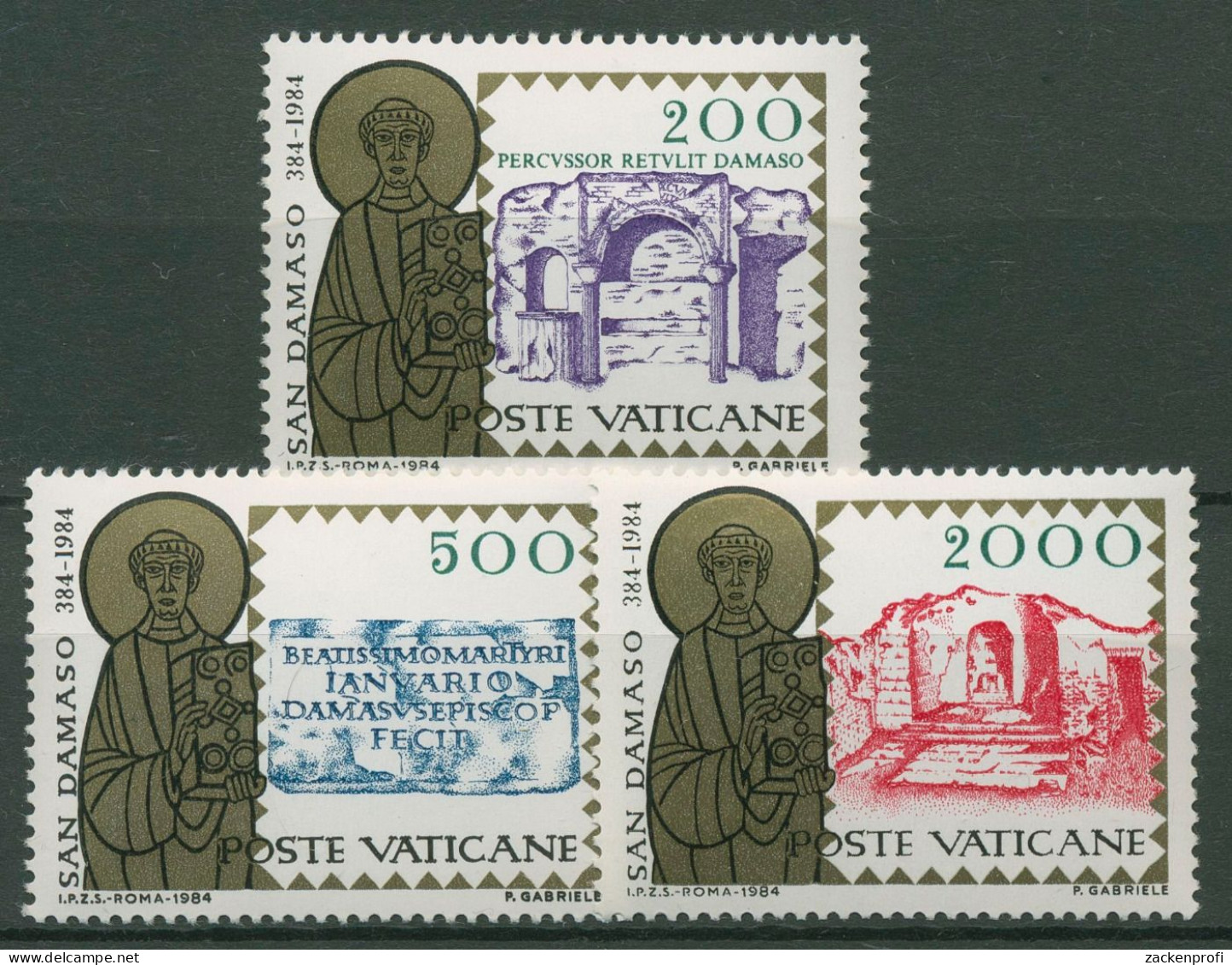 Vatikan 1984 Papst Damasus I. 864/66 Postfrisch - Nuevos