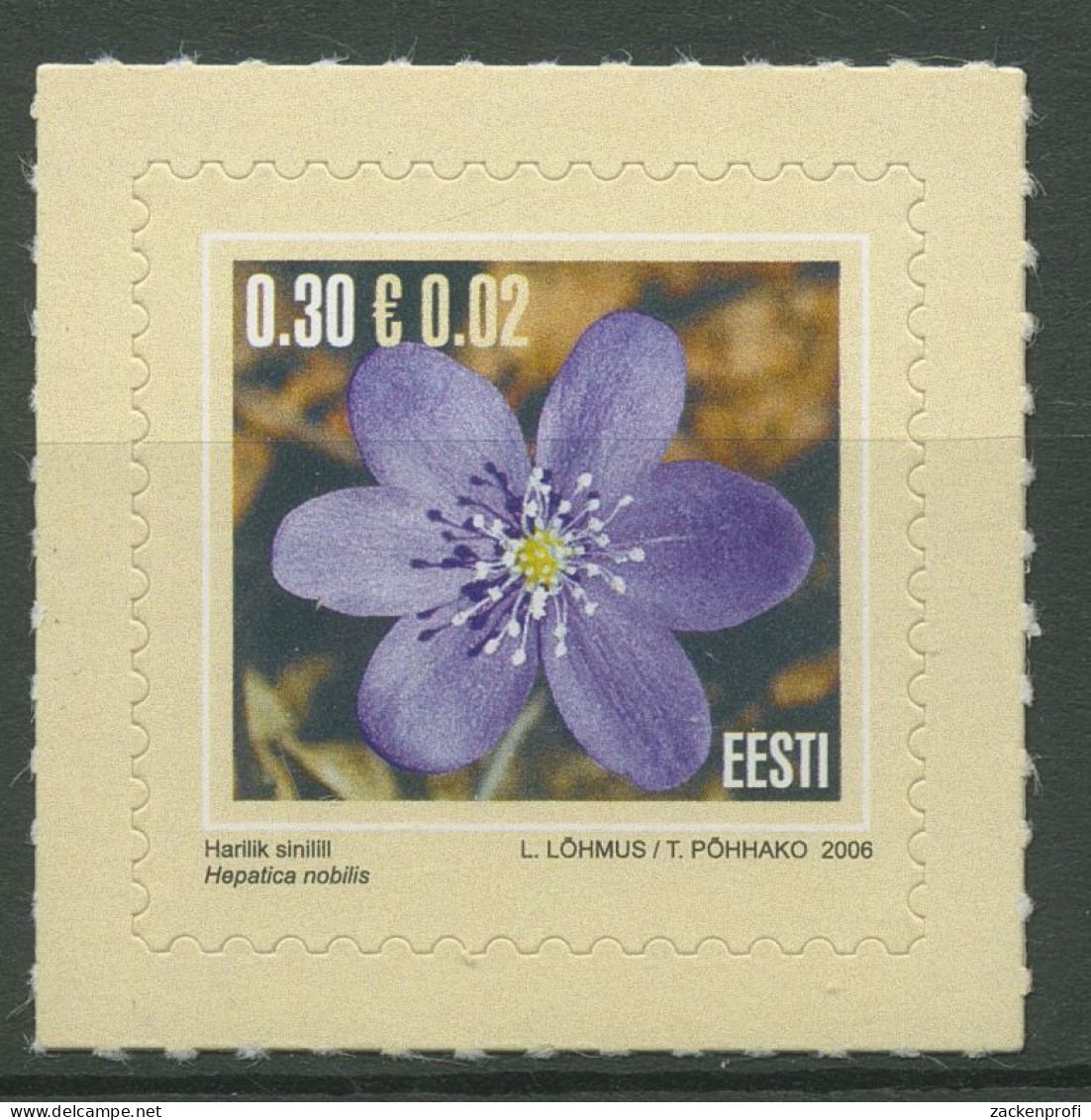 Estland 2006 Freimarke Blumen Leberblümchen 558 Postfrisch - Estonia