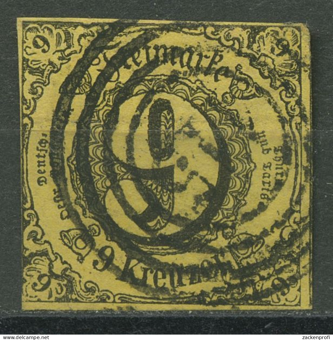 Thurn Und Taxis 1852/58 9 Kreuzer 10 A II Gestempelt - Otros & Sin Clasificación