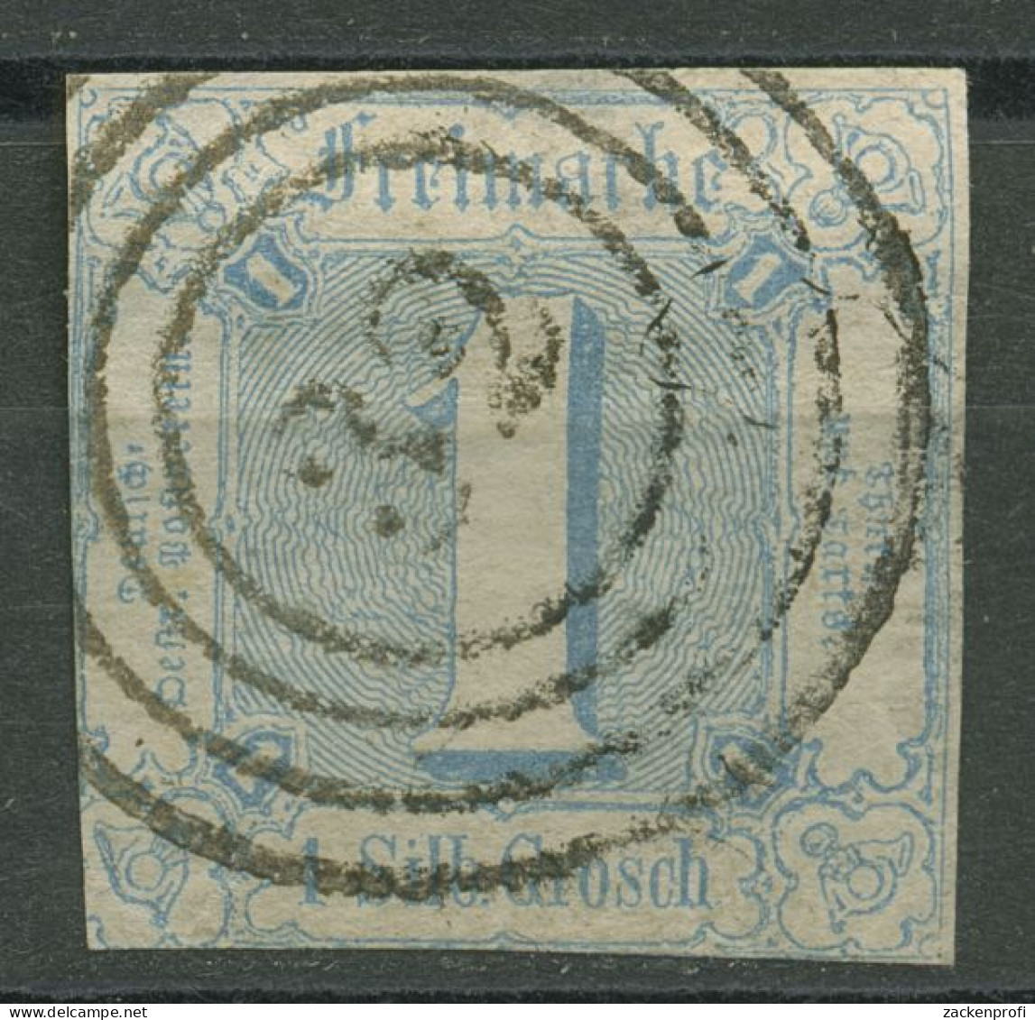 Thurn Und Taxis 1859/61 1 Silbergroschen 15 Gestempelt, Kl. Fehler - Sonstige & Ohne Zuordnung