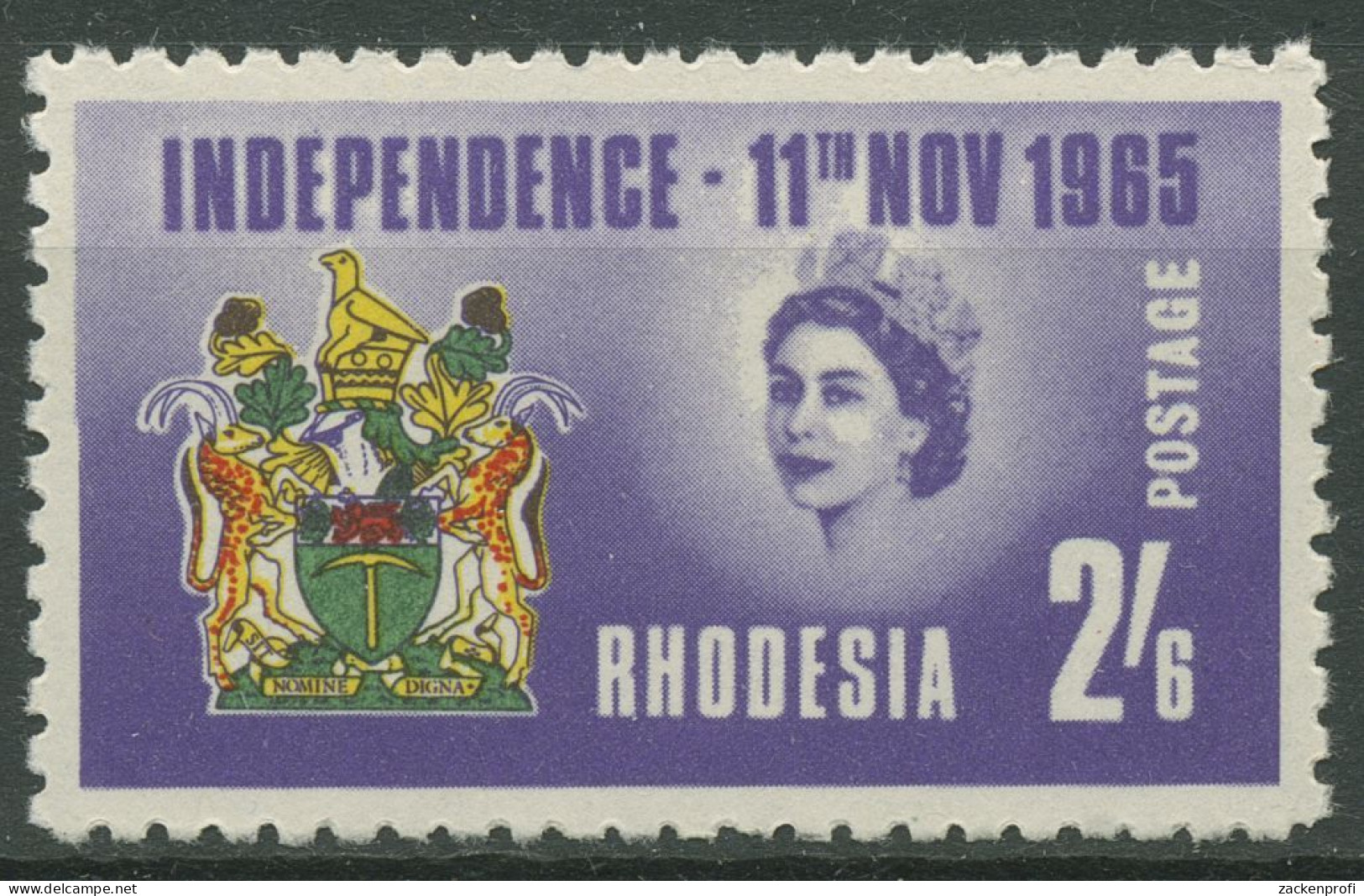 Rhodesien 1965 Unabhängigkeitserklärung Wappen 8 Postfrisch - Rhodésie (1964-1980)
