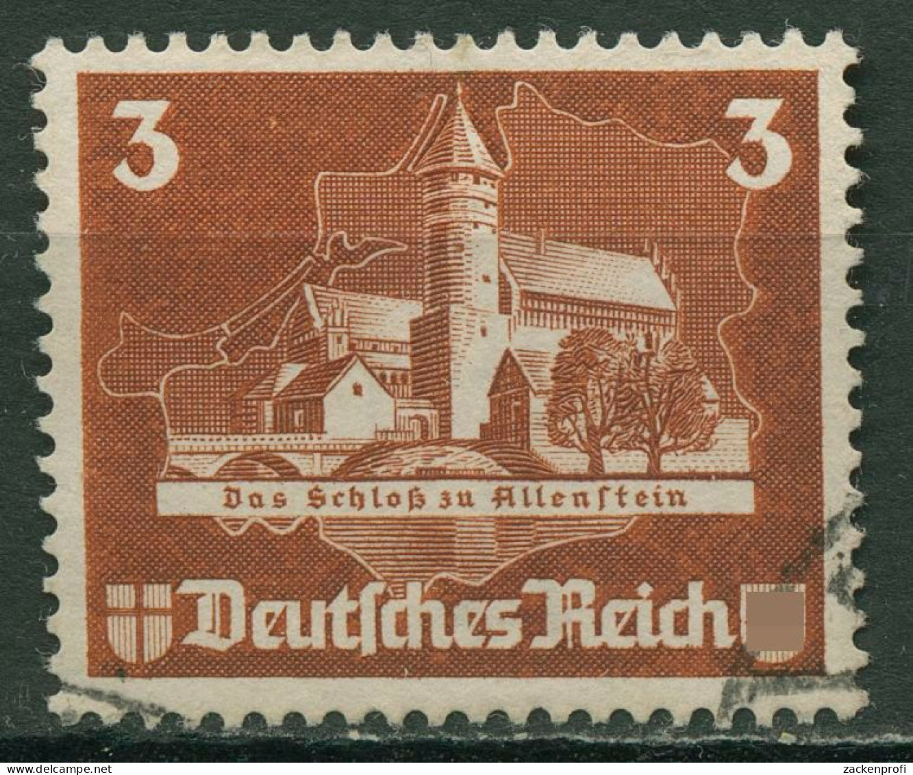 Deutsches Reich 1935 Einzelmarke Aus OSTROPA-Block 576 Gestempelt - Oblitérés