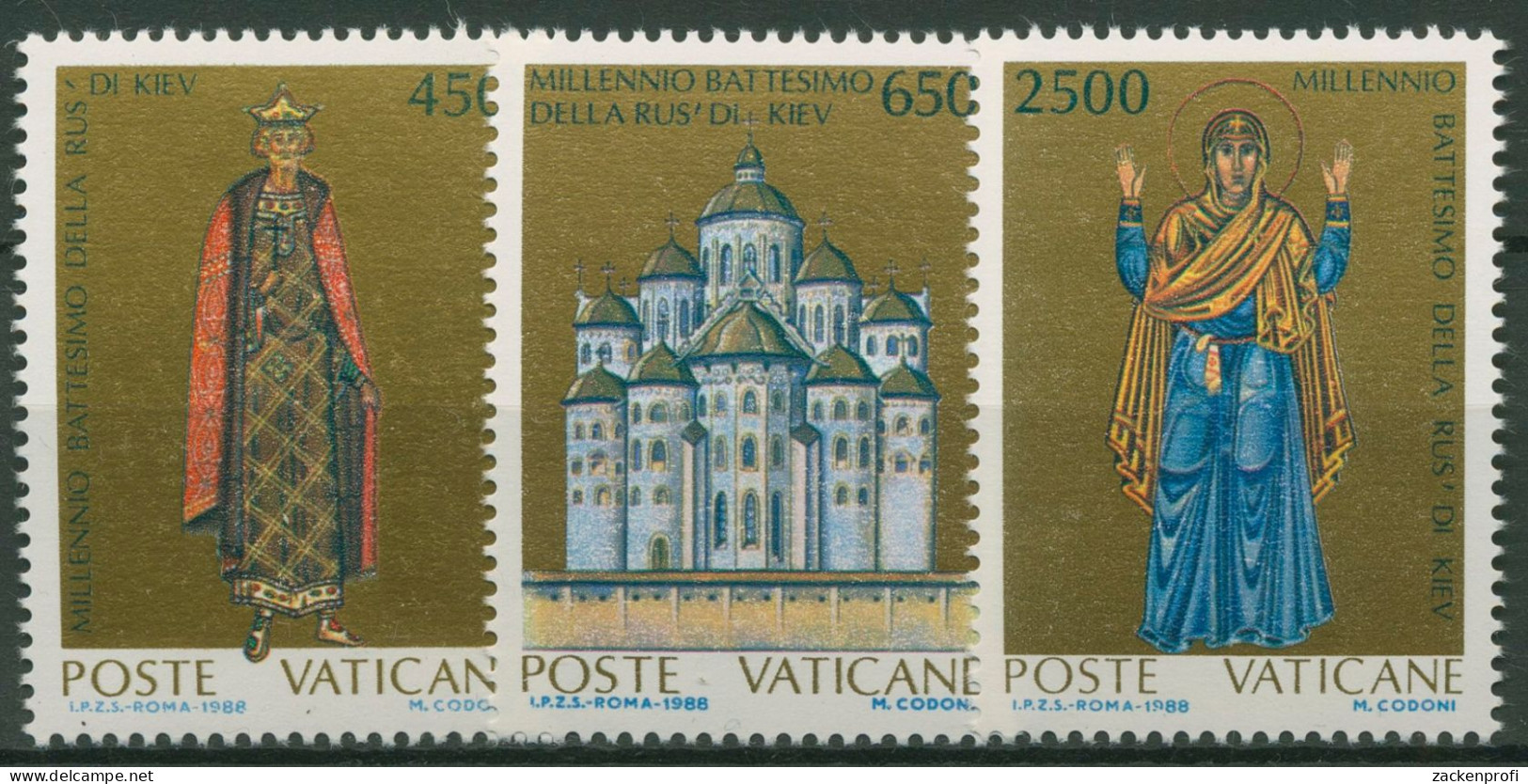 Vatikan 1988 Christianisierung Kiews Sophienkathedrale 946/48 Postfrisch - Nuevos