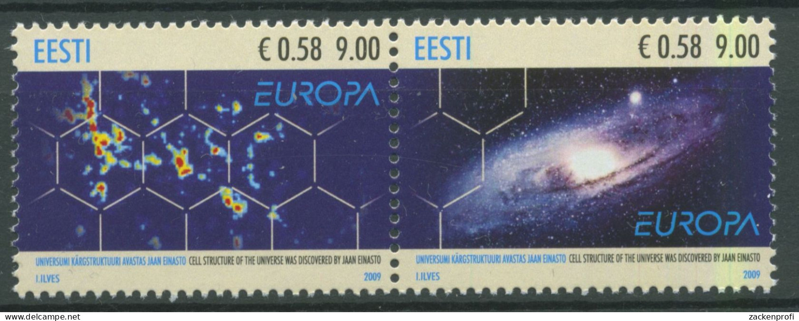 Estland 2009 Europa CEPT Astronomie 637/38 Postfrisch - Estland