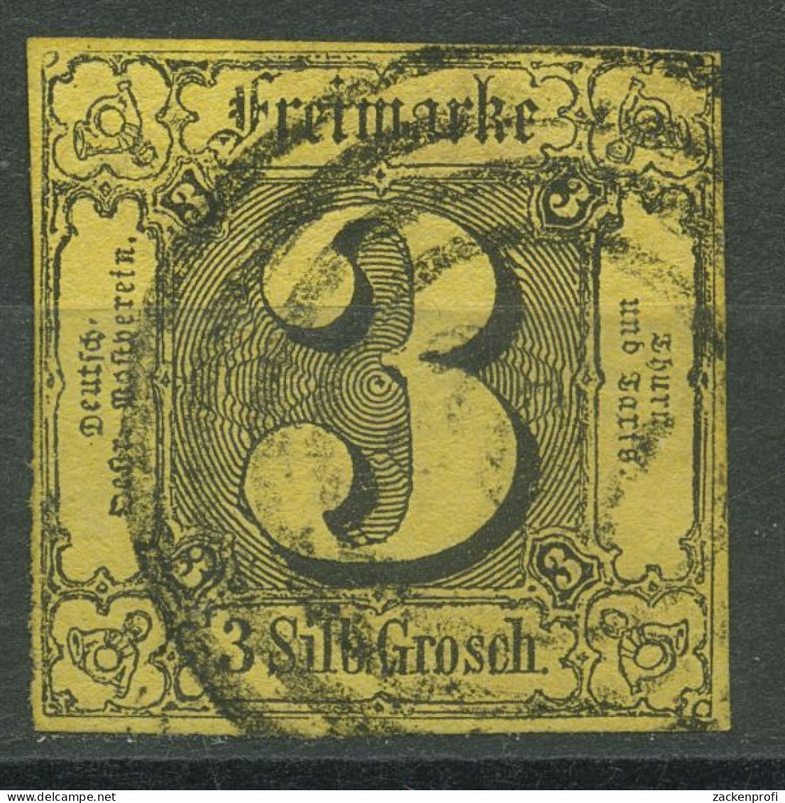 Thurn Und Taxis 1852/58 3 Silbergroschen 6 B Gestempelt - Sonstige & Ohne Zuordnung