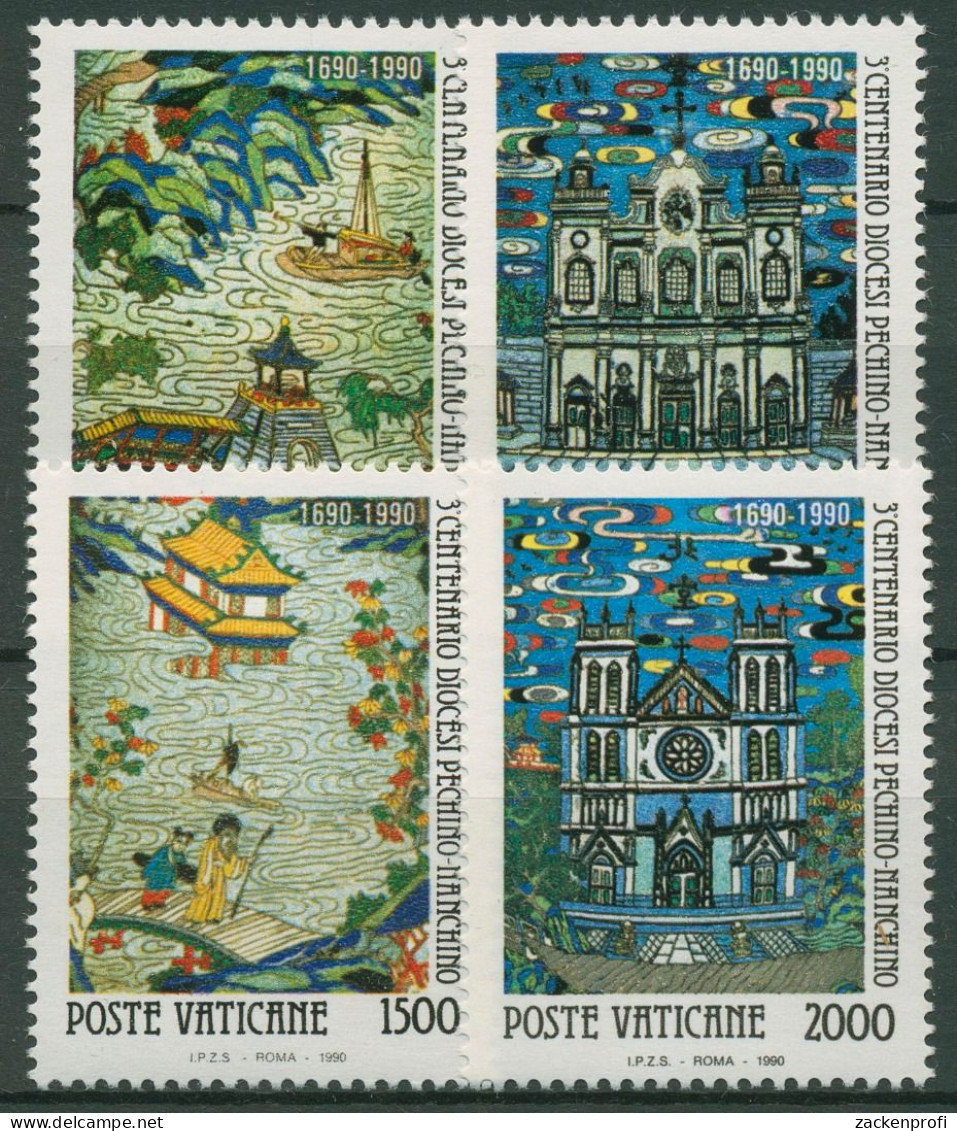 Vatikan 1990 300 Jahre Diözese Peking-Nanking 1010/13 Postfrisch - Neufs