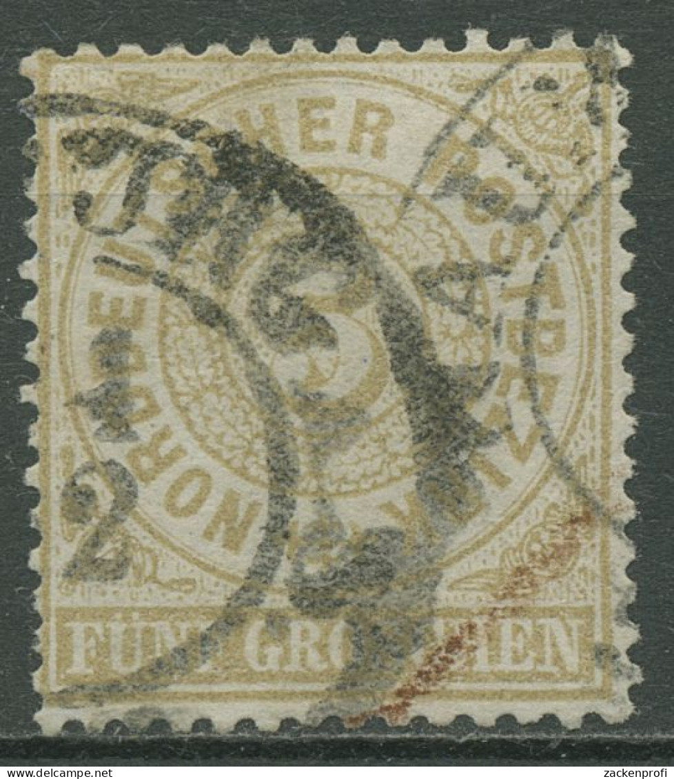 Norddeutscher Postbezirk NDP 1869 5 Groschen 18 Gestempelt, Kl. Fehler - Used