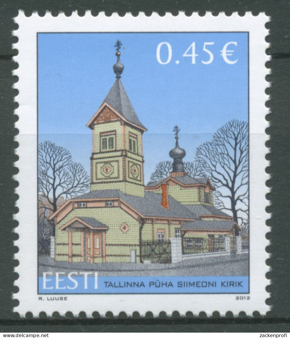 Estland 2012 Bauwerke Simeonskirche Tallin 735 Postfrisch - Estonia