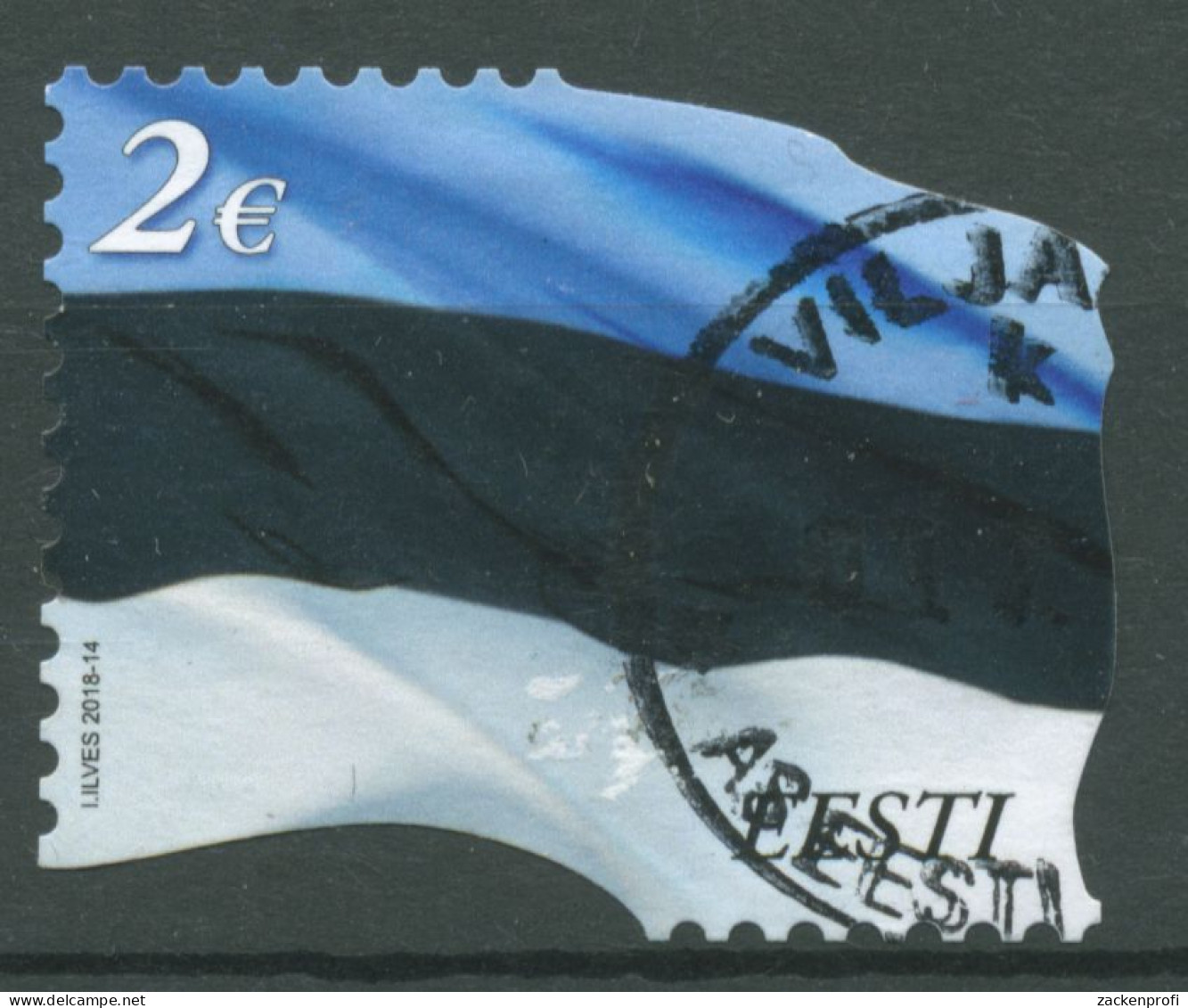 Estland 2014 Staatsflagge 788 II Gestempelt - Estland