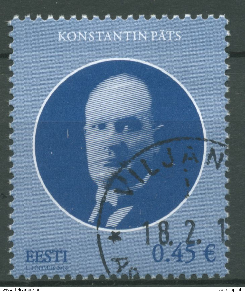 Estland 2014 Persönlichkeiten Staatsoberhaupt Konstantin Päts 786 Gestempelt - Estland