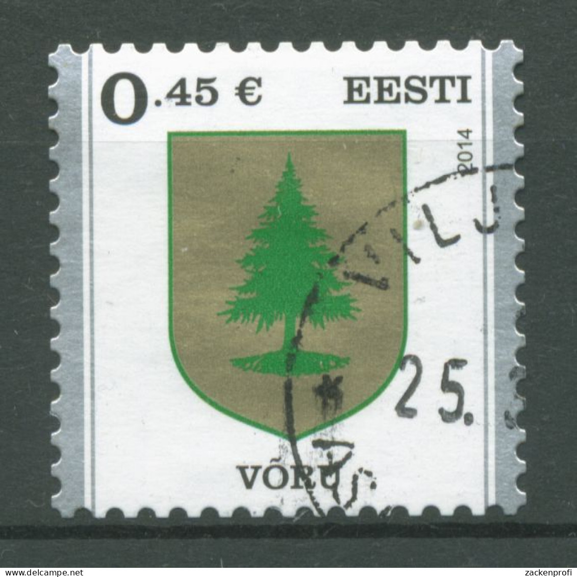 Estland 2014 Stadtwappen 787 Gestempelt - Estonia