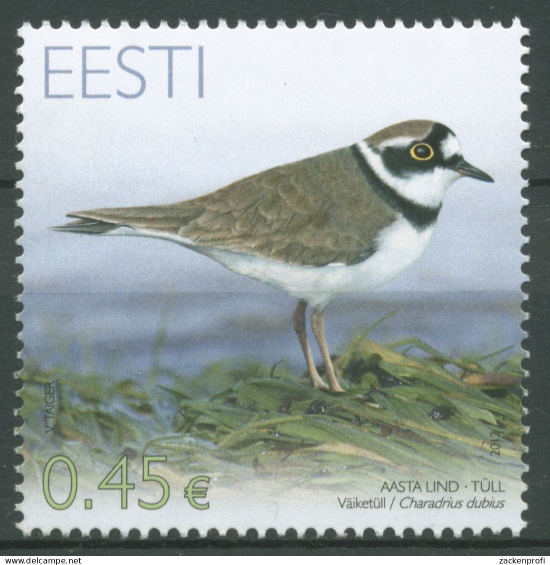 Estland 2012 Tiere Vogel Des Jahres Regenpfeifer 731 Postfrisch - Estland