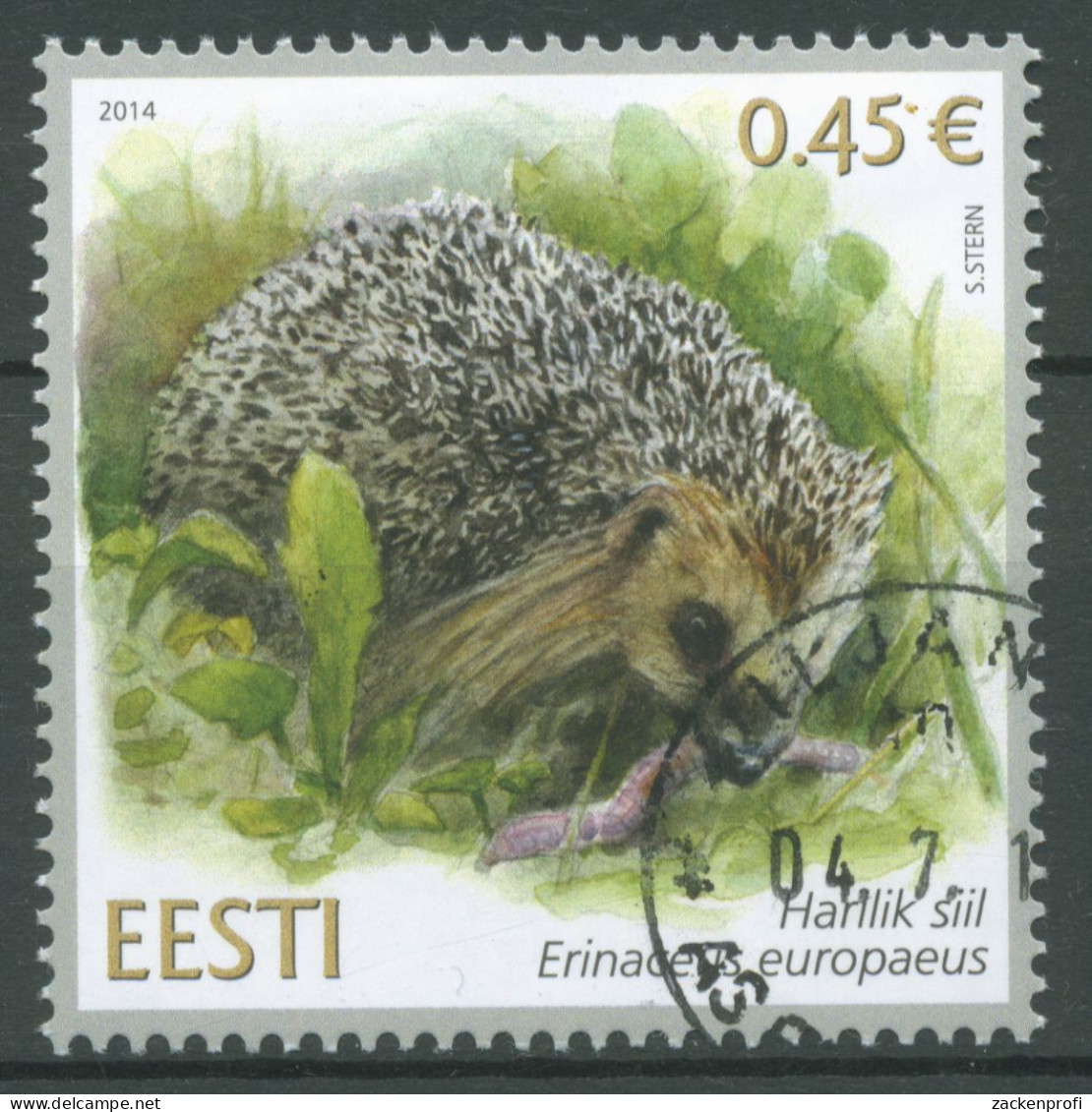 Estland 2014 Tiere Der Igel 796 Gestempelt - Estonie