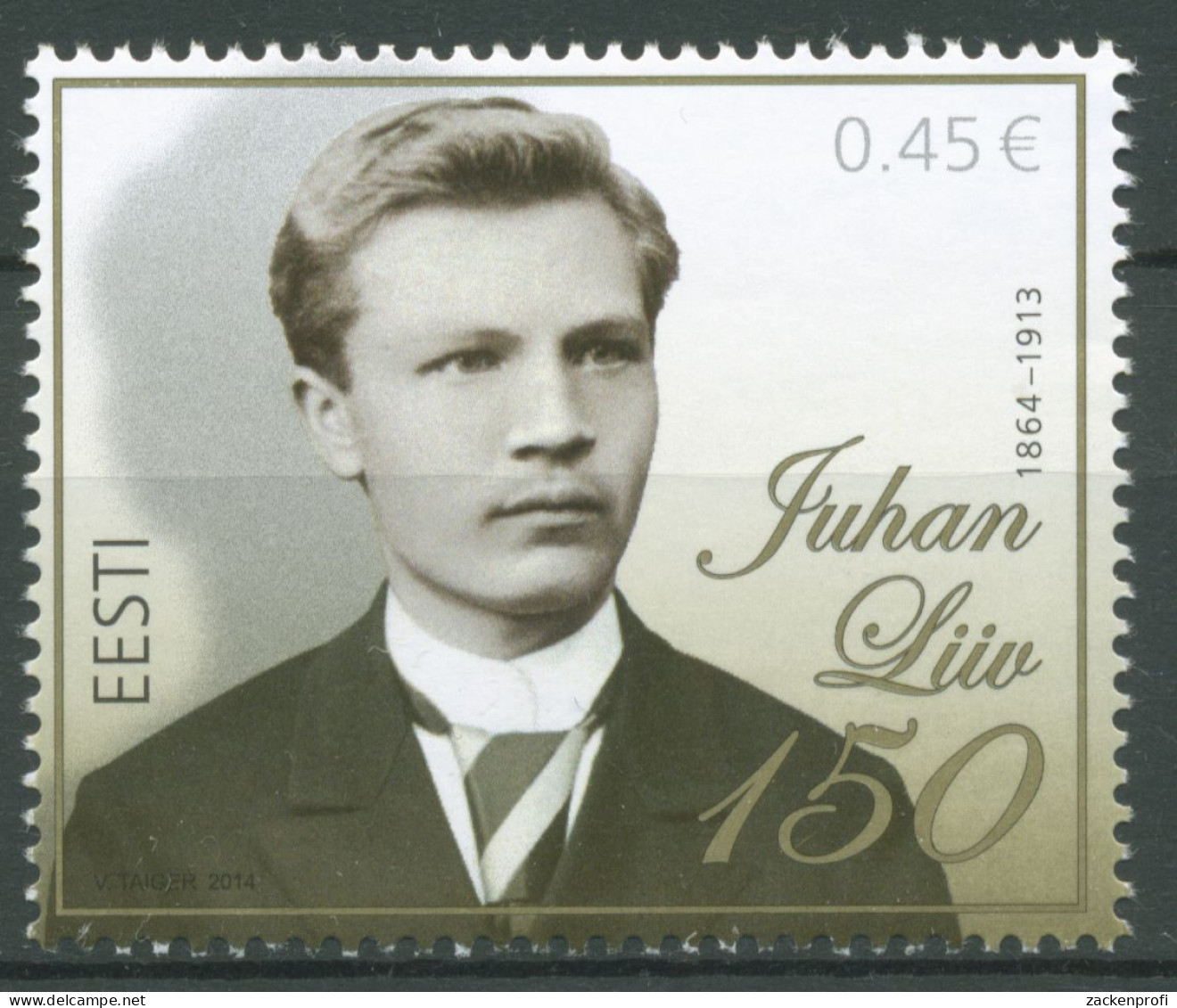 Estland 2014 Persönlichkeiten Schriftsteller Juhan Liiv 792 Postfrisch - Estland