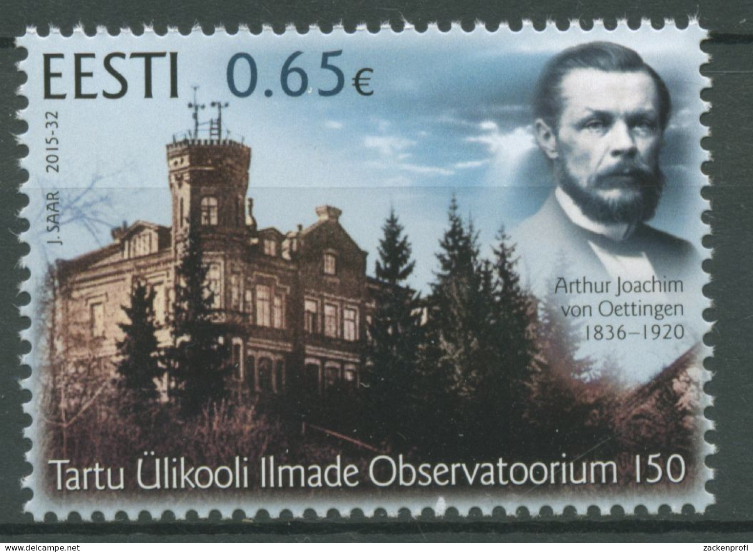 Estland 2015 Universität Dorpat Observatorium 845 Postfrisch - Estland