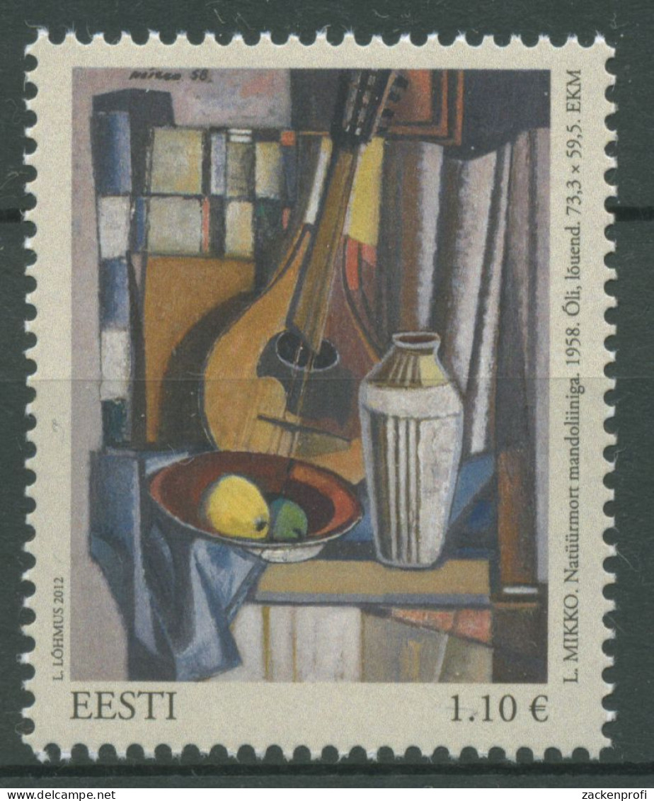 Estland 2012 Kunst Gemälde Stillleben 748 Postfrisch - Estonia