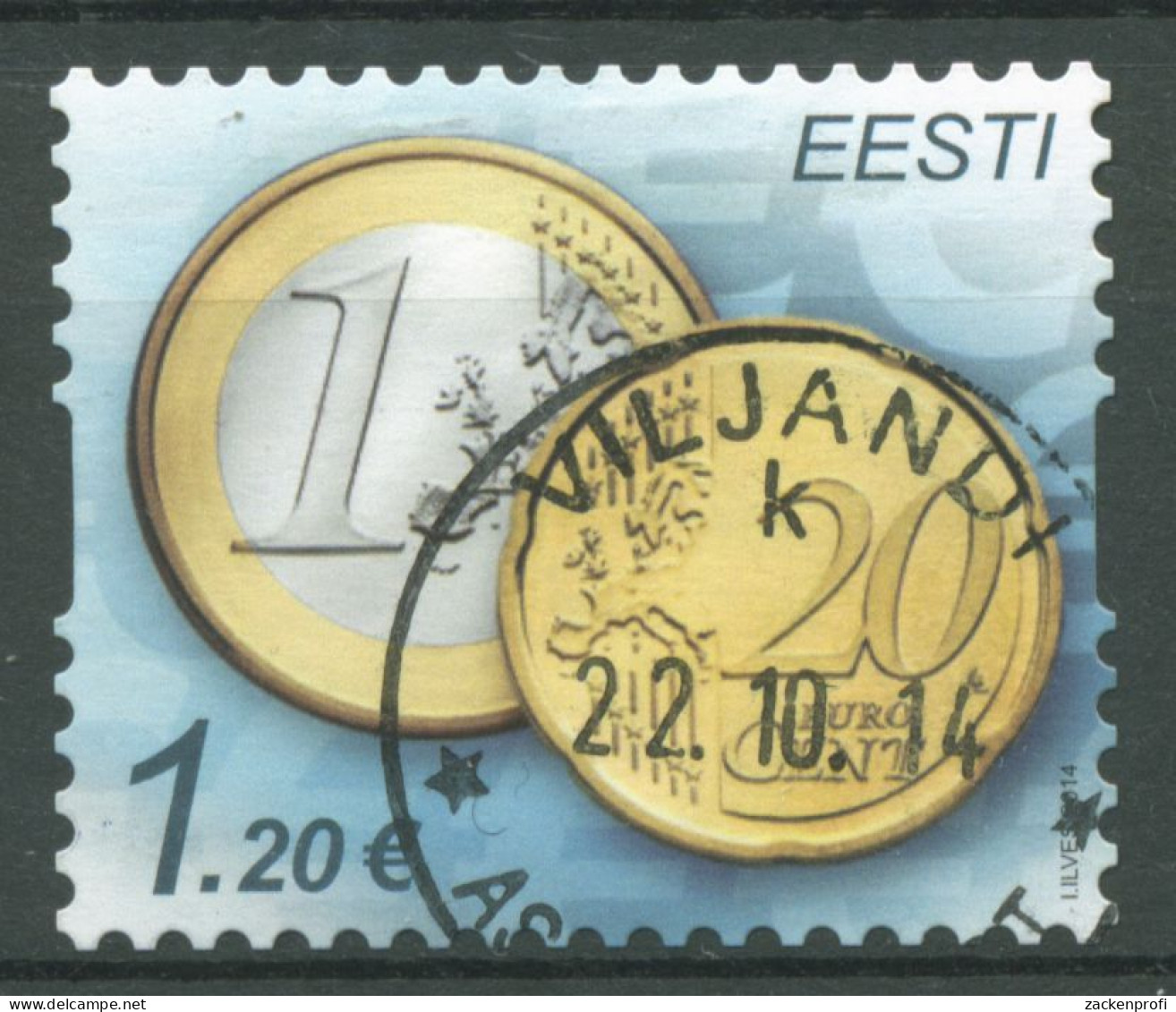 Estland 2014 Euromünzen 807 Gestempelt - Estonie