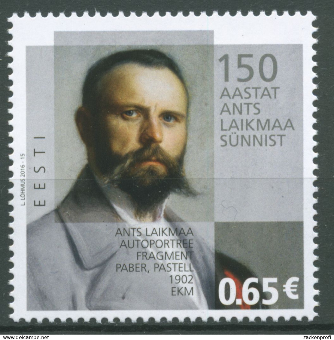 Estland 2016 Persönlichkeiten Maler Ants Laikmaa 860 Postfrisch - Estland