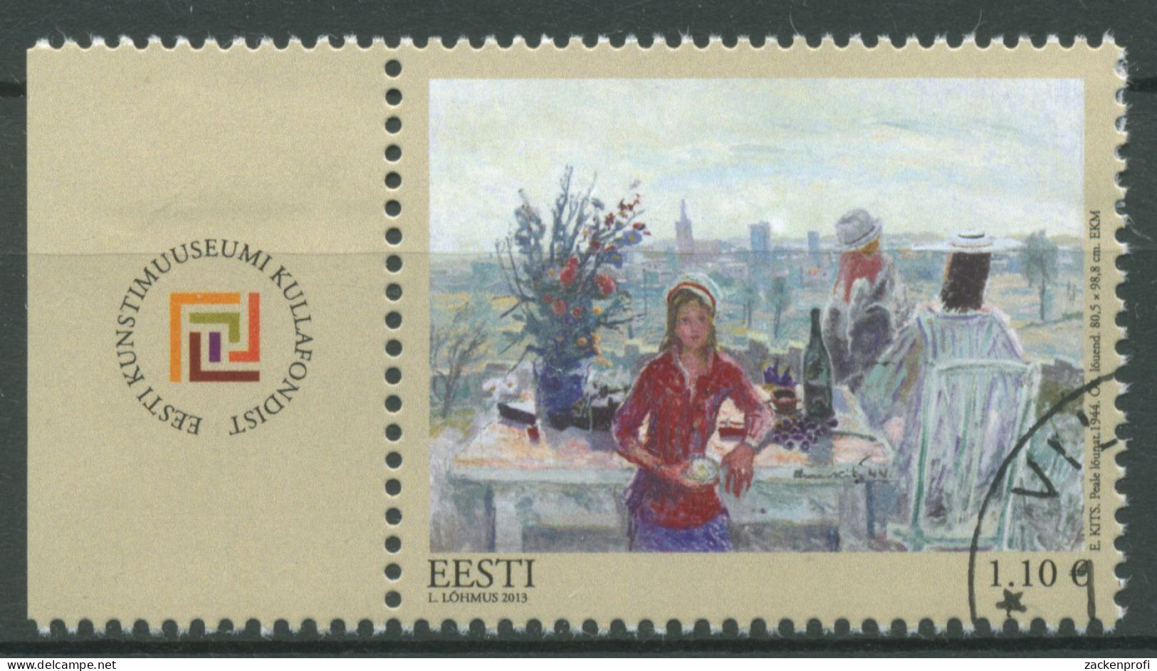 Estland 2013 Kunst Gemälde 777 Gestempelt - Estonia