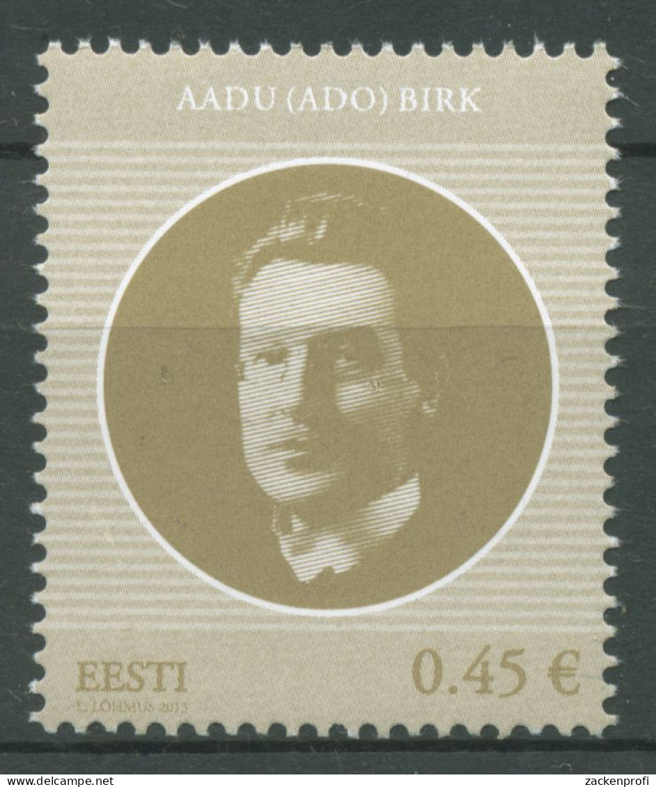 Estland 2013 Persönlichkeiten Staatsoberhaupt Aadu Birk 776 Postfrisch - Estonie