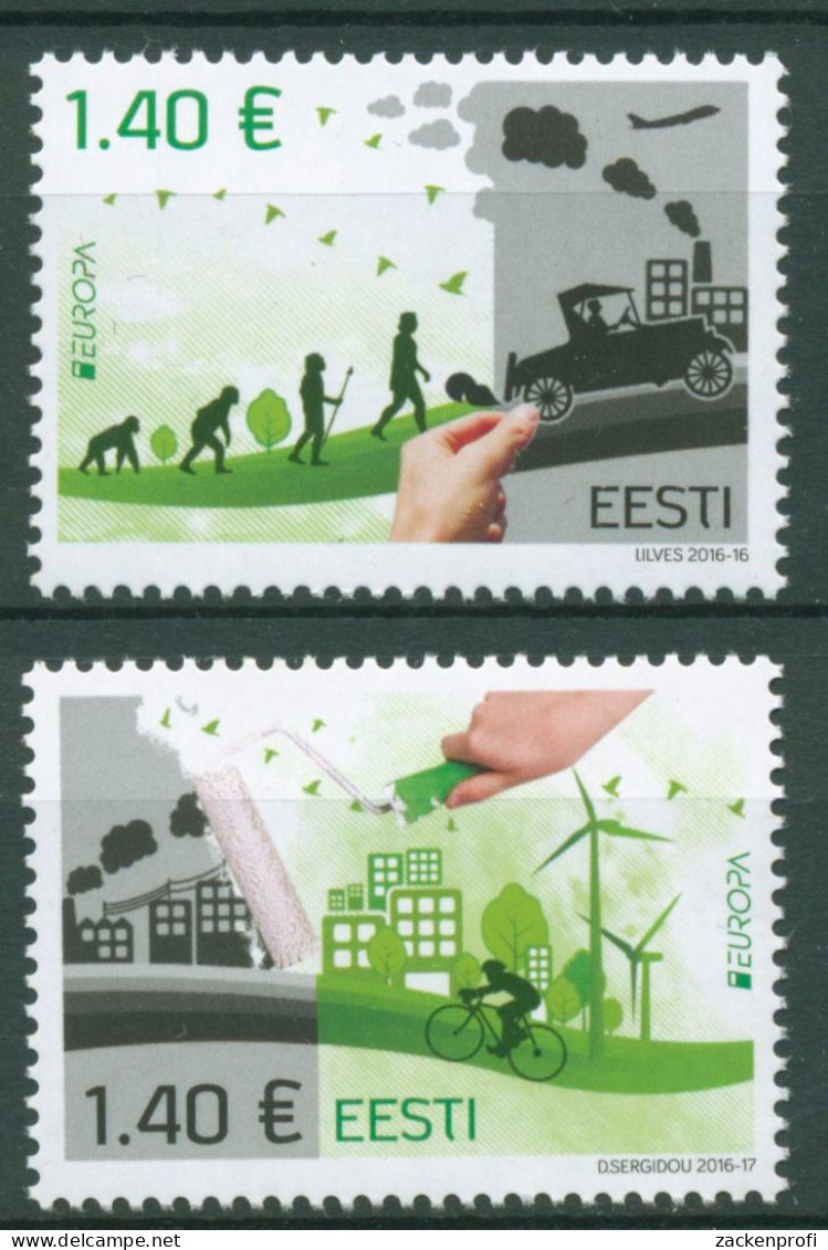 Estland 2016 Europa CEPT Umweltschutz 861/62 Postfrisch - Estland
