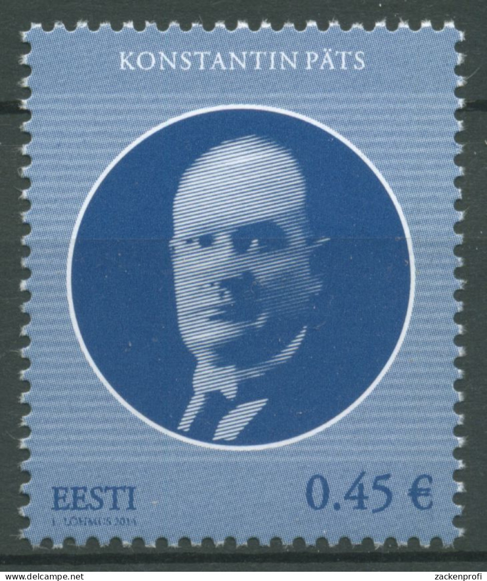 Estland 2014 Persönlichkeiten Staatsoberhaupt Konstantin Päts 786 Postfrisch - Estonia