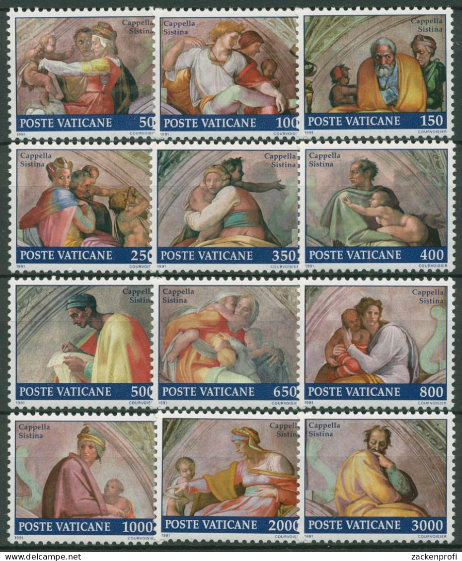 Vatikan 1991 Restaurierung Der Sixtinischen Kapelle 1023/34 Postfrisch - Unused Stamps