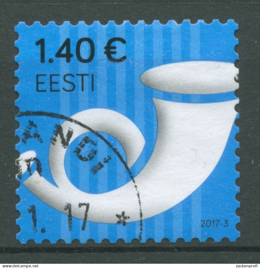 Estland 2016 Freimarke Posthorn 850 II Gestempelt - Estonia