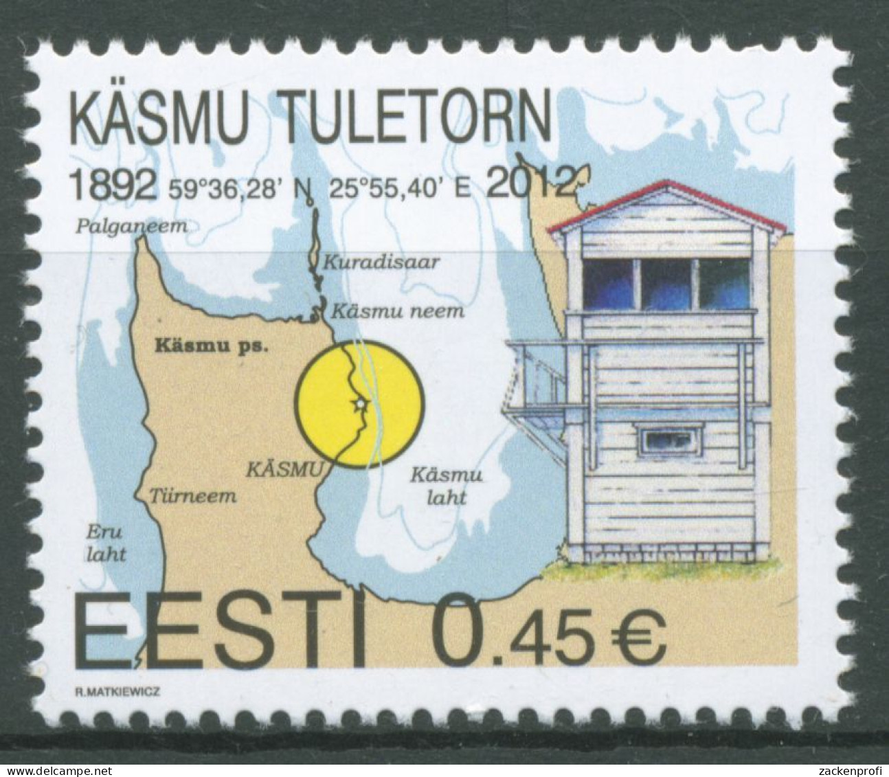 Estland 2012 Leuchttürme Käsmu 741 Postfrisch - Estonie
