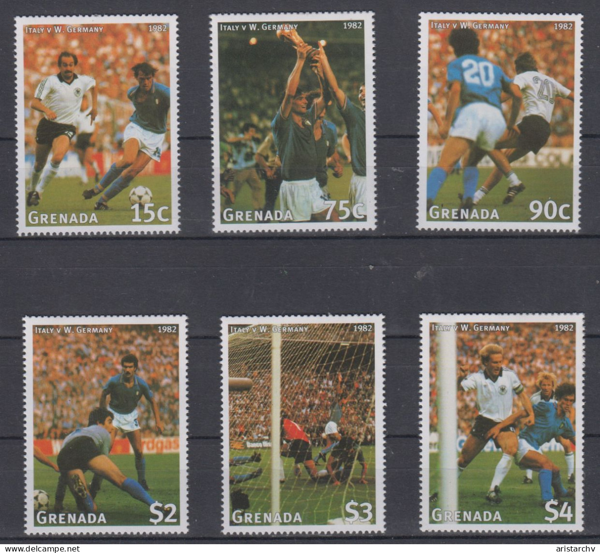 GRENADA 1998 FOOTBALL WORLD CUP 2 S/SHEETS 2 SHEETLETS AND 6 STAMPS - 1998 – France