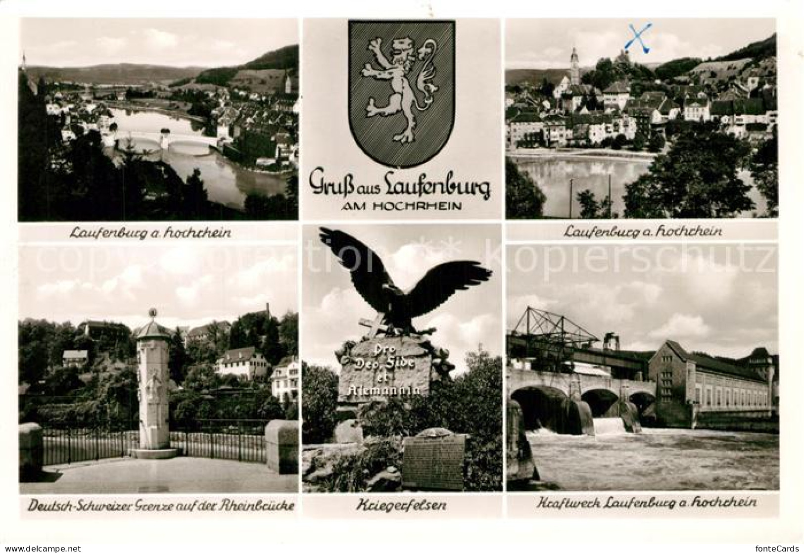 13370498 Laufenburg AG Am Hochrhein Deutsch Schweizer Grenze Auf Der Rheinbrueck - Other & Unclassified