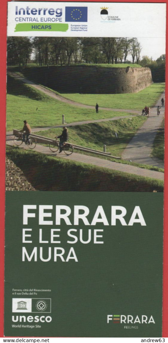 ITALIA - FERRARA - Ferrara E Le Sue Mura - Volantino Pieghevole Informativo - Reclame