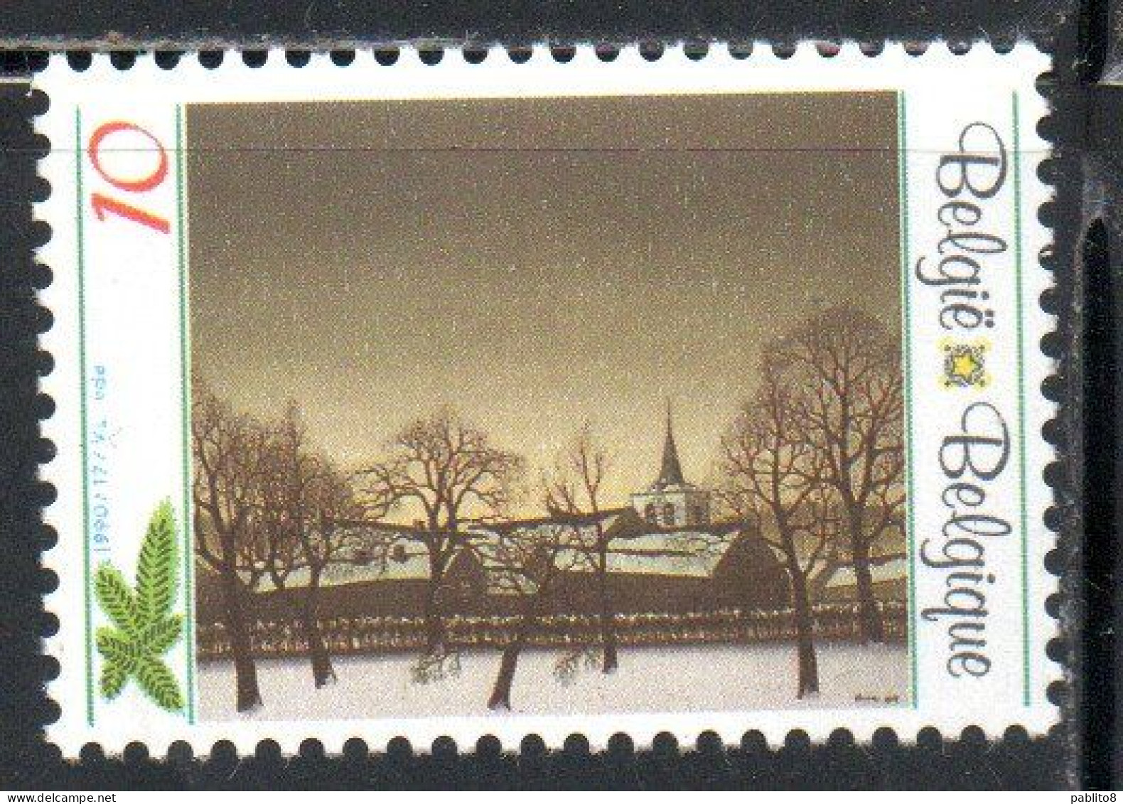 BELGIQUE BELGIE BELGIO BELGIUM 1990 CHRISTMAS NOEL NATALE WEIHNACHTEN NAVIDAD 10fr MNH - Neufs