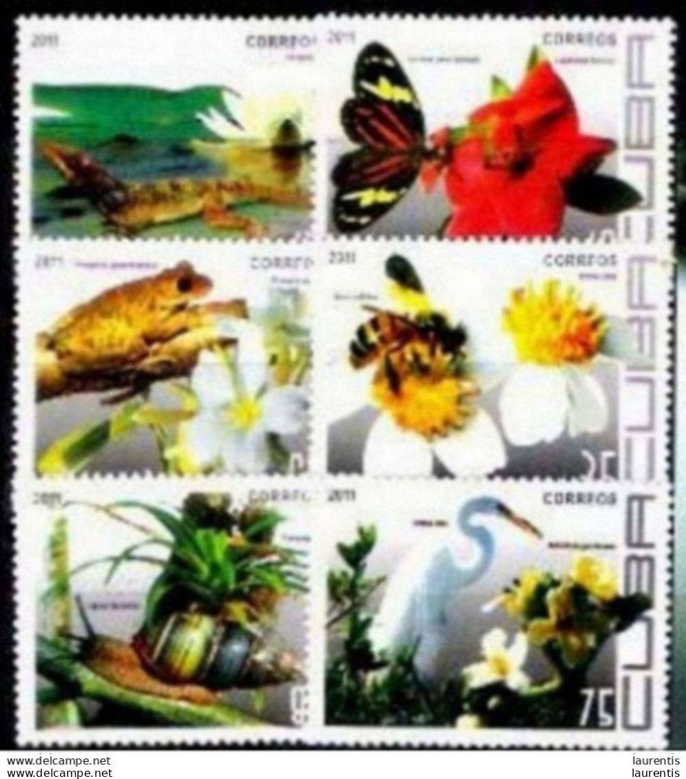 7592  Bees - Frogs - Butterflies - Birds - Shells - 2011 MNH - Cb - 1,95 - Abejas