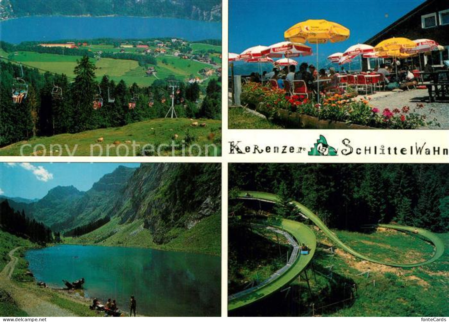 13359870 Filzbach Berggasthof Habergschwaend Kerenzer Schlittelwahn Rodelbahn Be - Altri & Non Classificati