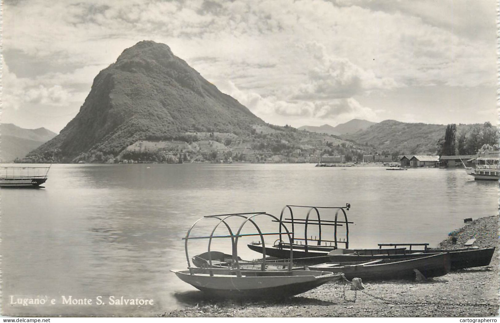 Postcard Switzerland Lugano E Monte San Salvatore - Sonstige & Ohne Zuordnung