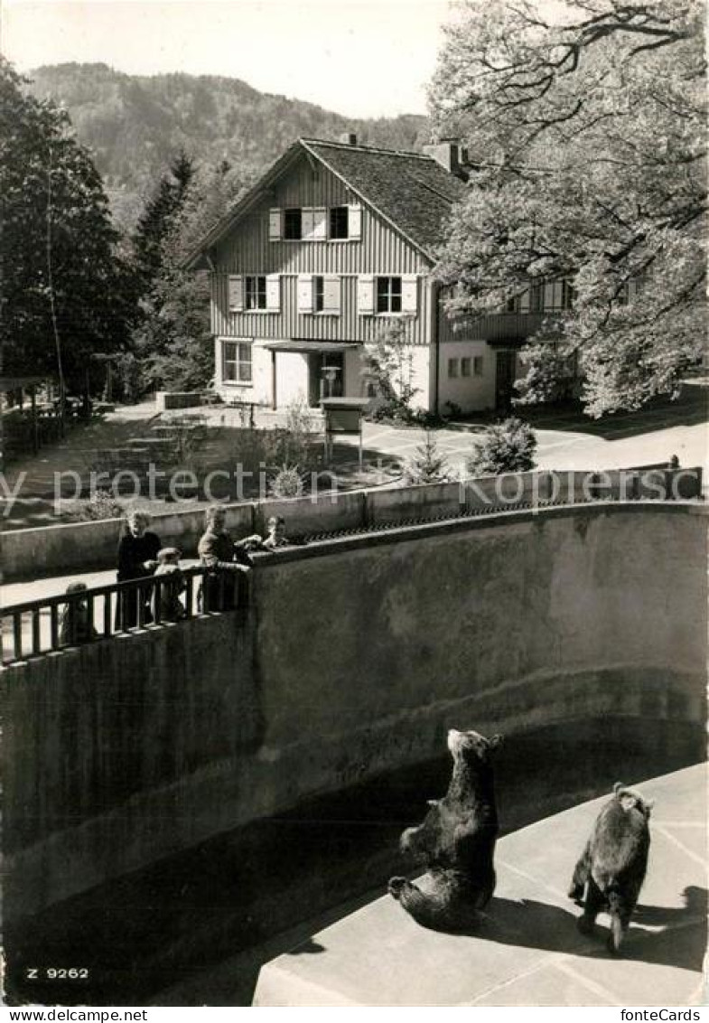 13355671 Langnau Albis Wirtshaus Wildpark Langenberg Baerengehege Langnau Albis - Altri & Non Classificati