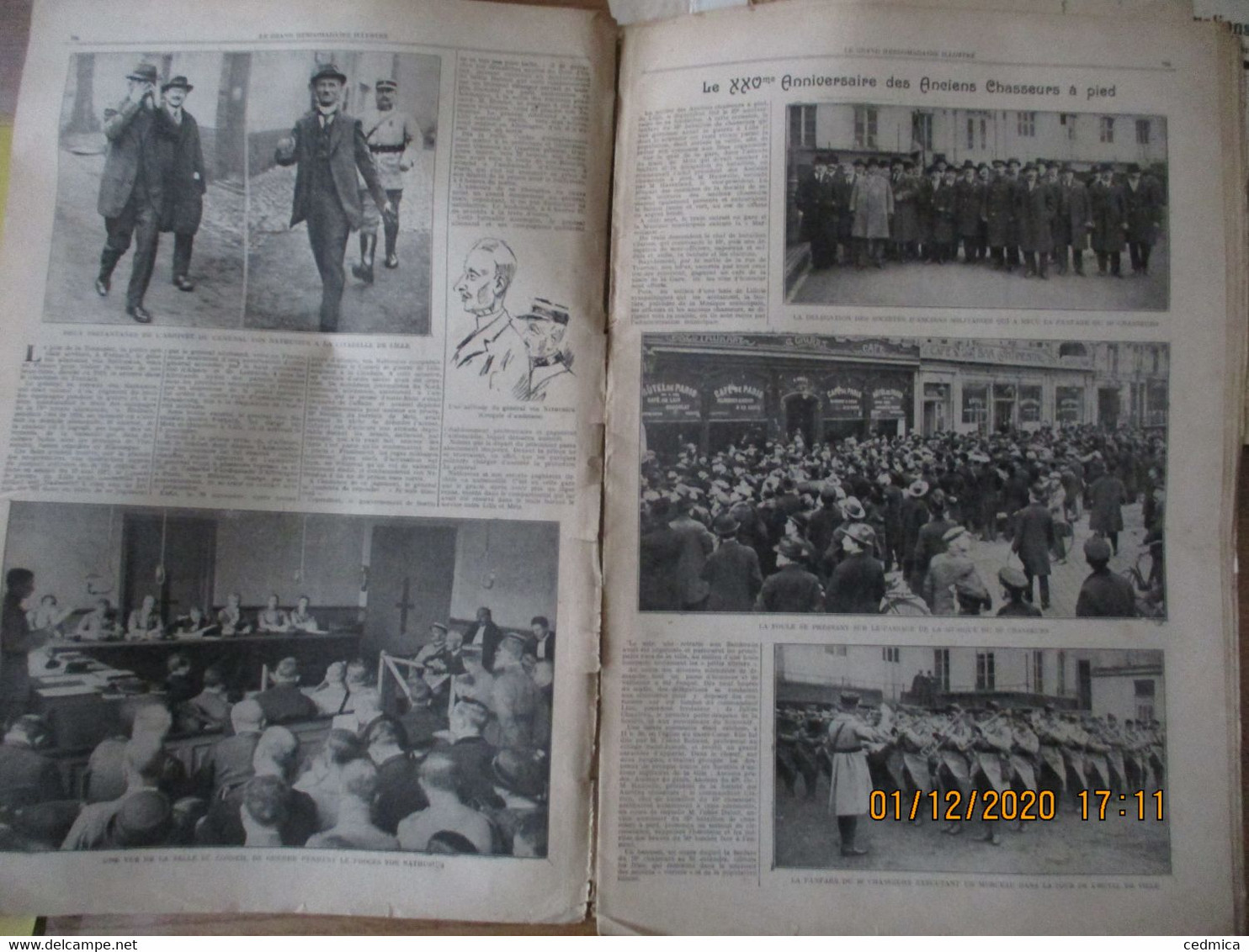 LE GRAND HEBDOMADAIRE ILLUSTRE DE LA REGION DU NORD 30 NOVEMBRE 1924 ANCIENS CHASSEURS A PIED,JAURES AU PANTHEON,MUTILES - Picardie - Nord-Pas-de-Calais