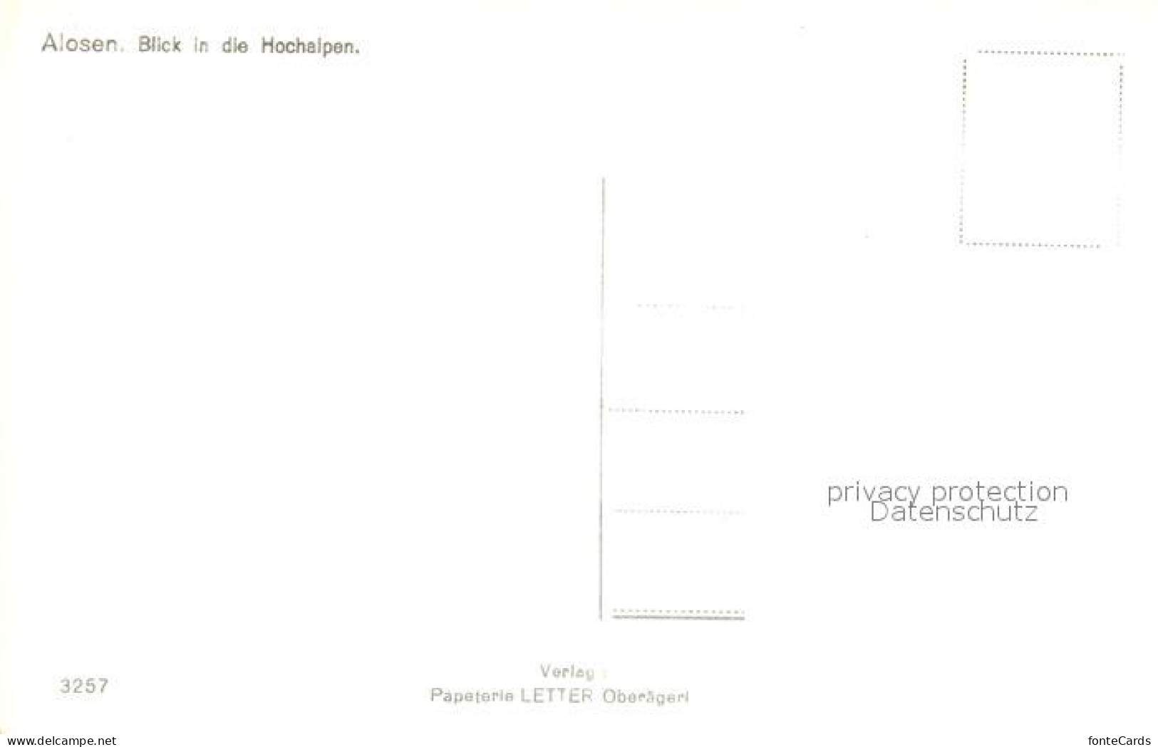 13355242 Alosen Blick In Die Hochalpen Alosen - Other & Unclassified