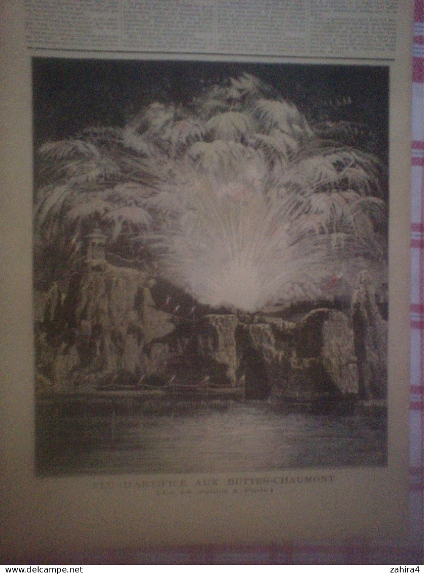 Le Petit Journal N°87 Feu D'artifice Aux Buttes-Chaumont Terrible Accident Alpes 13e Lans Le Bourg Chanson Le Rosier - Revues Anciennes - Avant 1900